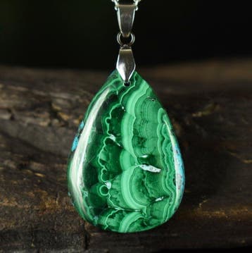 Malachiet met Chrysocolla - Hoge kwaliteit - Uitzonderlijke