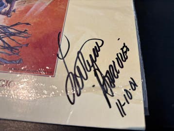 LP Soundtrack Hercules - Gesigneerd Lou Ferrigno + Danning, Ophalen of Verzenden, Zo goed als nieuw, Film, Overige typen