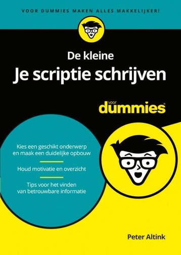 De kleine Je scriptie schrijven voor Dummies 9789045356488, Zo goed als nieuw