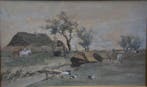 Johan Hendrik Weissenbruch (1824-1903) - Polder Landscape, Antiek en Kunst, Kunst | Schilderijen | Klassiek