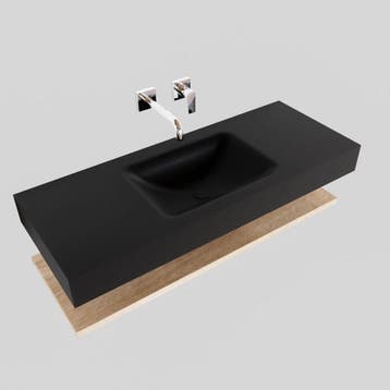 Badkamermeubel AQS Ibiza 120 cm met Washed Oak Planchet, Ophalen of Verzenden, Nieuw