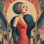 CREATIVE_HUB - Elegant woman at the premiere theatre night, Nieuw