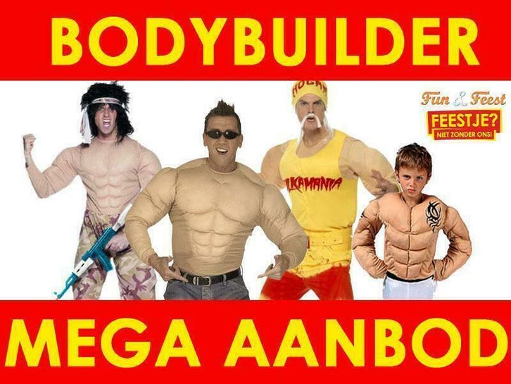 Bodybuilder pak - Het grootste aanbod bodybuilder kostuums, Kleding | Heren, Carnavalskleding en Feestkleding, Kleding, Nieuw