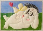 Juan García Ripollés (1932) - Chica reclinada con paloma, Antiek en Kunst