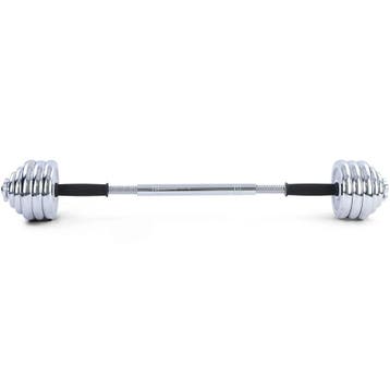 Dumbell Set 30kg | Gietijzer Chroom | Nieuw | Scherpe Prijs, Overige typen, Ophalen of Verzenden, Metaal, Armen