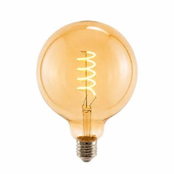 LED lamp E27 | 4 watt dimbaar | 2400K extra warm wit | Globe, Verzenden, Nieuw, E27 (groot), Overige typen
