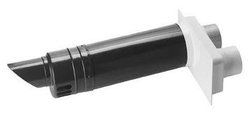 Burgerhout geveldoorvoer 80/80 mm - 675 mm - zwart/wit, Verzenden, Nieuw
