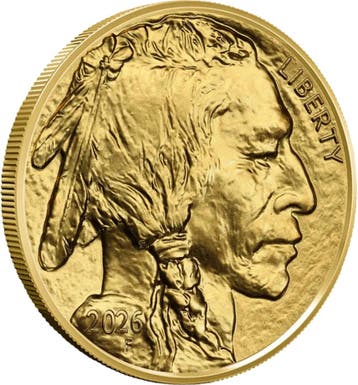 Gouden Buffalo 1 oz 2026 (USA), Verzenden, Losse munt, Goud