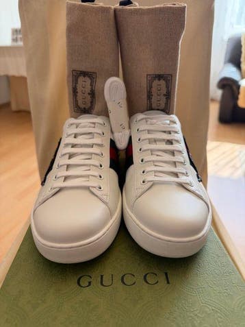Gucci - Ace - High-top sneakers - Maat: EU 43.5, Nieuw