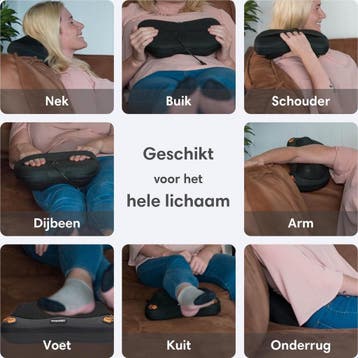 2dekans | Lifeproducts - Oplaadbaar Shiatsu-massagekussen -, Sport en Fitness, Massageproducten, Ophalen of Verzenden, Zo goed als nieuw