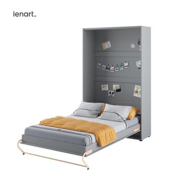 Lenart Bed Concept Pro Verticaal Opklapbed 120x200 - Grijs, Nieuw