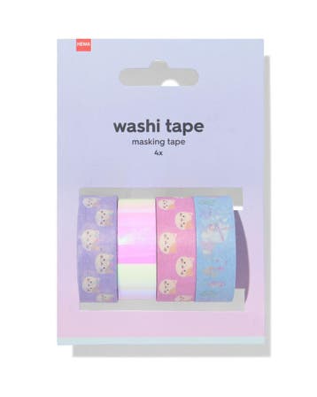 HEMA Washi tape 5m katten - 4 stuks van €2.99 voor €2 sale, Verzenden, Nieuw