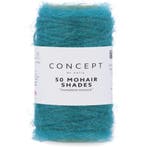 Katia Concept 50 Mohair Shades - 29 petrol - Mohair Garen, Hobby en Vrije tijd, Breien en Haken, Ophalen of Verzenden, Nieuw