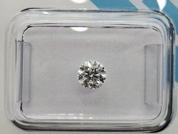 1 pcs Diamant (Natuurlijk) - 0.47 ct - Rond - D (kleurloos), Nieuw