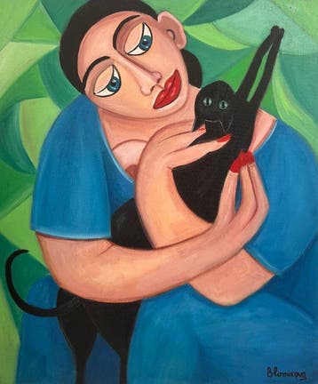 Olena Blinnikova (XX-XXI) - Cat Woman - No Reserve