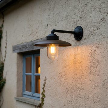 Palazzo Stallamp Zwart Brons Buitenverlichting, Tuin en Terras, Verzenden, Wandlamp, 50 tot 250 watt, Nieuw