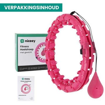 2dekans | Niceey Fitness Hoelahoep Volwassenen – 24 Schakels, Ophalen of Verzenden, Zo goed als nieuw