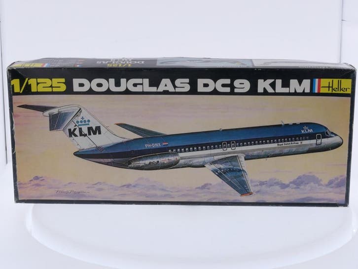 Schaal 1:125 Heller 462 Douglas DC 9 KLM Airline Reg. PH-..., Hobby en Vrije tijd, Modelbouw | Vliegtuigen en Helikopters, Nieuw