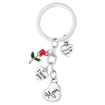 Fako Bijoux - Sleutelhanger - Mom - I Love You - Thank You -, Verzenden, Nieuw