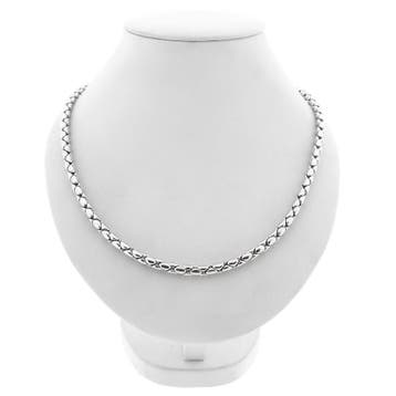 Witgouden cardano schakelketting, Sieraden, Tassen en Uiterlijk, Kettingen, Ophalen of Verzenden, Gebruikt, Goud, Goud