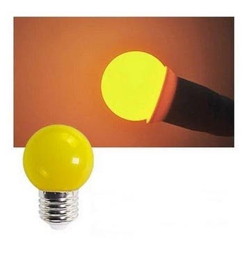 E27 Party ledlamp 1,5 watt Geel Mini IP65, Verzenden, Nieuw