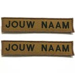 NAAMLINT Laten Maken in Desert! Airsoft Leger Naam Patch, Verzamelen, Militaria | Algemeen, Ophalen of Verzenden