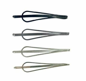 Haarspeld Schuifspeldjes 5cm - Druppel Vorm - Grijs Zilver -, Nieuw