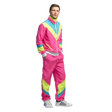 Trainingspak Retro Dude Neonroze, Ophalen of Verzenden, Nieuw