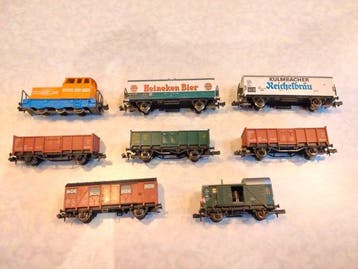 Fleischmann N - 2307, 8200, 8201 (2 stuks), 8301, 8310, 8325, Nieuw