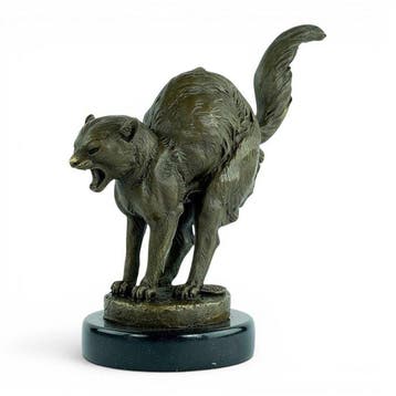 Charles Paillet (1871-1937) - after - sculptuur, Chat, Antiek en Kunst