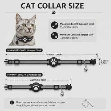 GPS Tracker Halsband voor Katten & Honden - Vind Je Huisdier, Verzenden, Nieuw