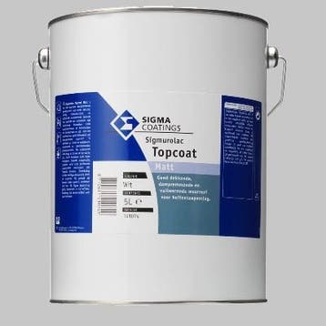 Sigmurolac Topcoat Matt - Zwart - 5 liter (MUURVERF LATEX), 5 tot 10 liter, Zwart, Nieuw, Ophalen of Verzenden