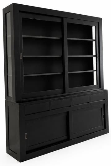 Buffetkast Petten zwart - zwart 220 x 240cm, Ophalen of Verzenden, Nieuw