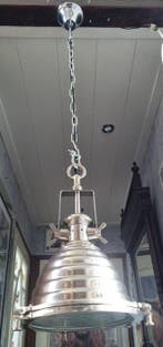 Plafondlamp - Aluminium, Zinklegering - industriele hanglamp, Antiek en Kunst
