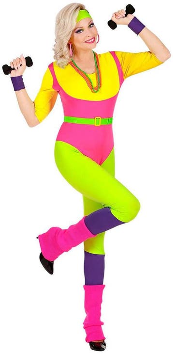 80s Aerobics Instructrice Kostuum - M, Kleding | Dames, Verzenden, Nieuw