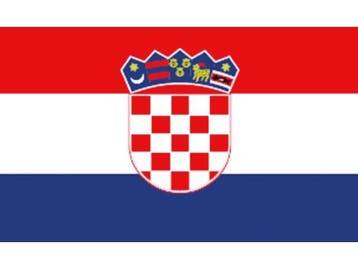 Kroatische boot vlag 20 x 30 cm, Watersport en Boten, Ophalen of Verzenden, Nieuw