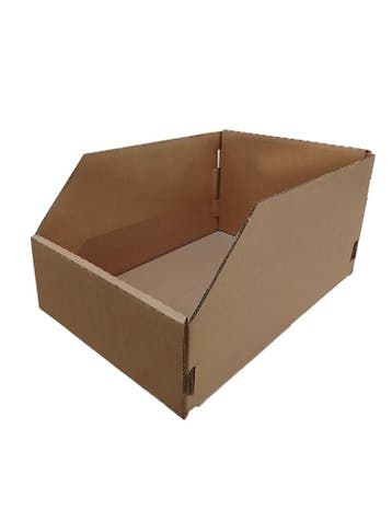 Magazijnbak karton 580x400x300 mm - bruin golfkarton, Ophalen of Verzenden