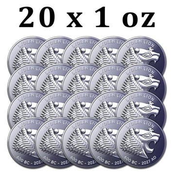 Verenigde Staten. 20 x 2027 1 oz Titanium Lydian Lion Round