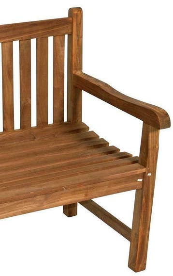 Tuinbank 2 persoons 130 cm teakhout - tuinbanken teak hout, 3 zitplaatsen, Nieuw, Ophalen of Verzenden, Bank
