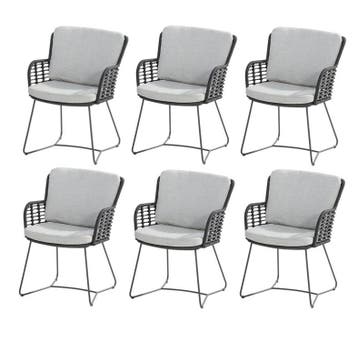 Fabrice dining tuinstoel antraciet 4-Seasons Outdoor set, Ophalen of Verzenden, Nieuw