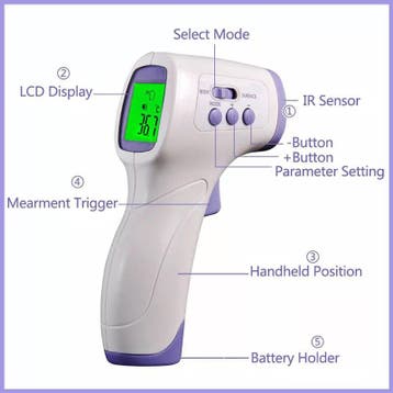 Infrarood non contact thermometer ST-TM 708, Verzenden, Nieuw