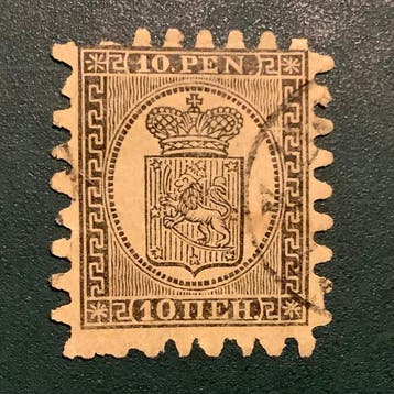 Finland 1861 - 10 Pen Wapenschild in C tanding - Michel 7C, Gestempeld