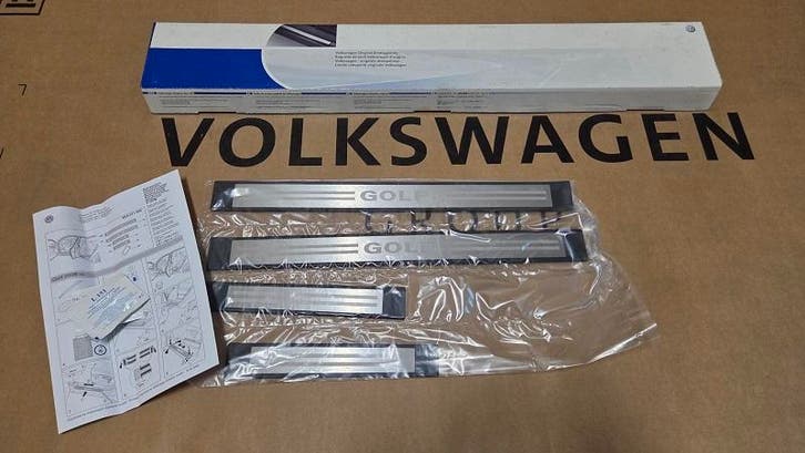 Instaplijst Dorpellijst VW Golf 6 Origineel Nieuw Set, Auto-onderdelen, Overige Auto-onderdelen, Nieuw, Volkswagen, Verzenden