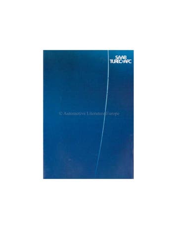 1983 SAAB 900 TURBO APC BROCHURE NEDERLANDS, Nieuw, Author