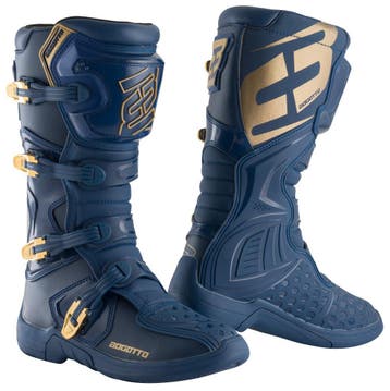 Bogotto MX-5 Blauw Goud Crosslaarzen, Laarzen, Nieuw met kaartje, Bogotto, Heren