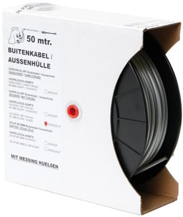 Remkabel rol 50 meter Grijs (GEVOERD), Verzenden, Nieuw, Saccon
