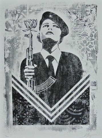 Shepard Fairey (OBEY) (1970) - Peace Guard - Stencil Series
