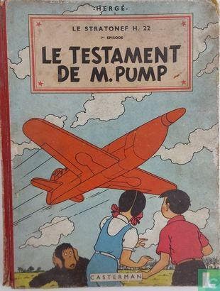 Jo, Suus en Jokko - Le Testament de M.Pump - 1951, Boeken, Stripboeken, Gelezen, Eén stripboek, Verzenden