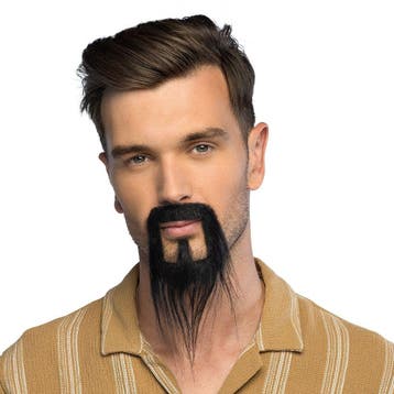 Baard Fantasy Zwart, Verzenden, Nieuw, Feestartikel