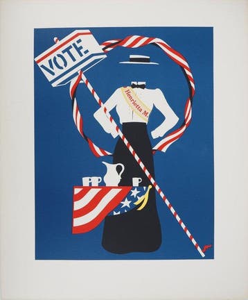 Robert Indiana (1928-2018) - Votes for Women : La militante